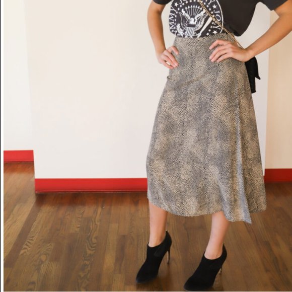 NWT Animal Print Midi Skirt - Picture 4 of 5